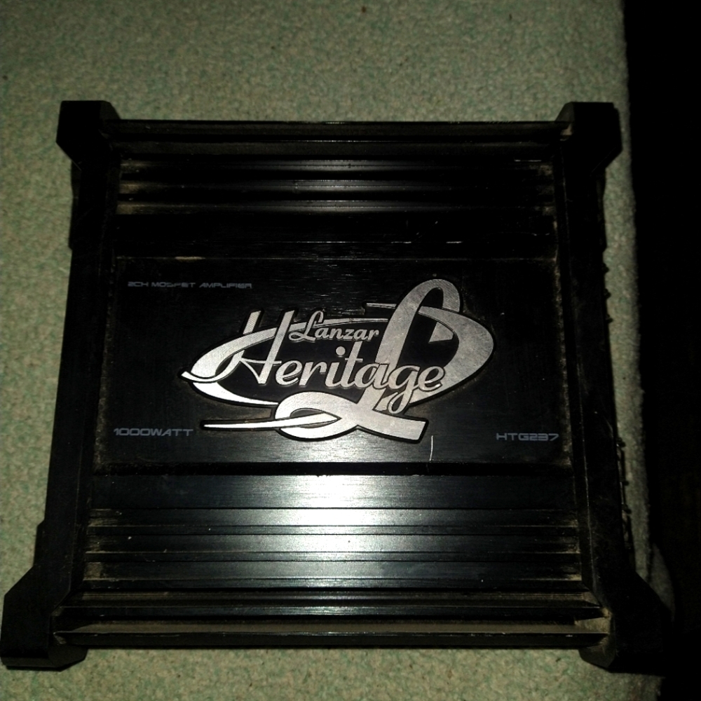Lanzar HTG237 Heritage Series Class AB 2 Channel 1000w Sub Amplifier